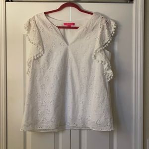 NWOT Lilly Pulitzer white eyelet top